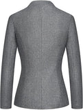 Women's Business Pant Suit Set 2 Piece Slim Fit Blazer Jacket One Button Buckle Closure Lady Work Suit for Office