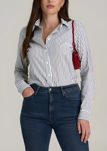 Women's Slim Fit Button Up Women's Tall Shirt Dress Pants Combo – Perfect Pairing for a Sharp, Polished Look
