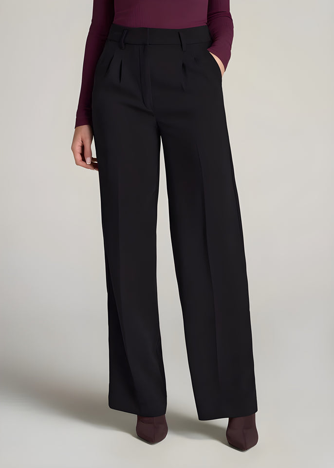 Pleated WIDE Leg Dress Pants for Tall Women
