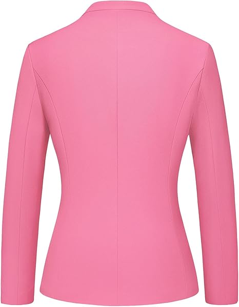 Women's Business Pant Suit Set 2 Piece Slim Fit Blazer Jacket One Button Buckle Closure Lady Work Suit for Office