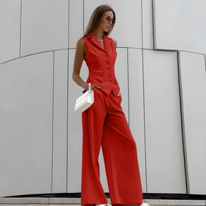 Fashion Casual Vest Vest Trousers Suit Women