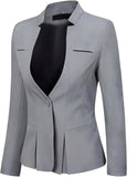 Women's Elegant Business 2 Piece Office Lady Suit Set Work Blazer Pant