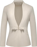 Women's Business Pant Suit Set 2 Piece Slim Fit Blazer Jacket One Button Buckle Closure Lady Work Suit for Office