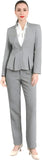 Women's Elegant Business 2 Piece Office Lady Suit Set Work Blazer Pant