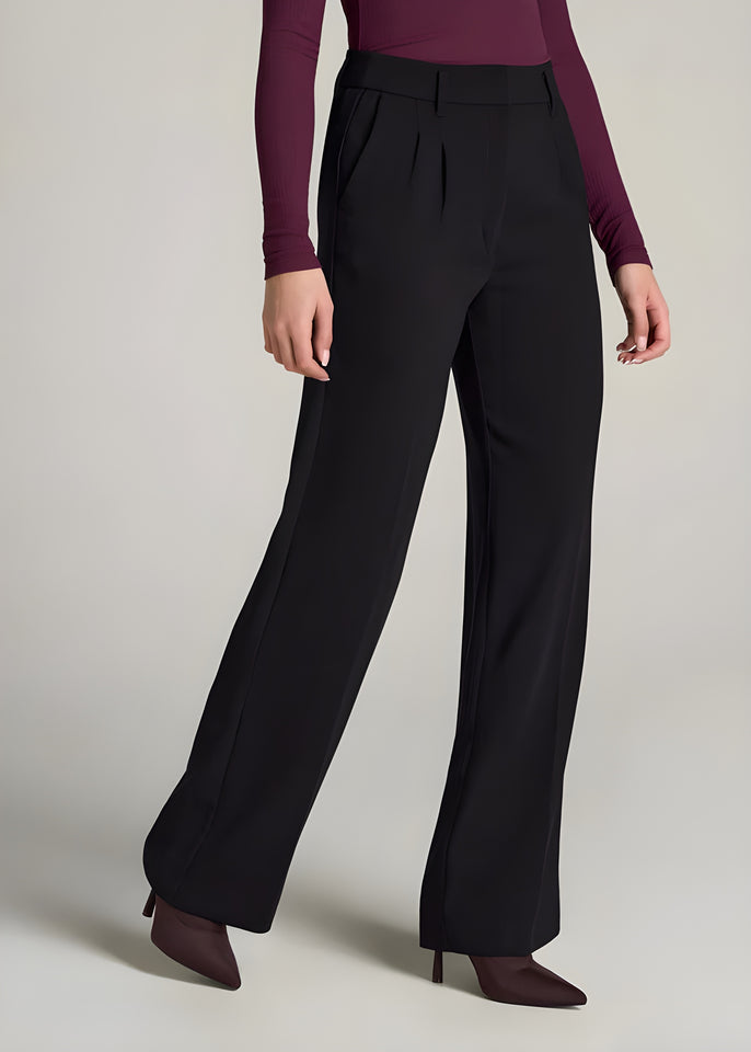 Pleated WIDE Leg Dress Pants for Tall Women