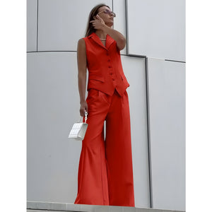 Fashion Casual Vest Vest Trousers Suit Women