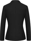 Women's Business Pant Suit Set 2 Piece Slim Fit Blazer Jacket One Button Buckle Closure Lady Work Suit for Office