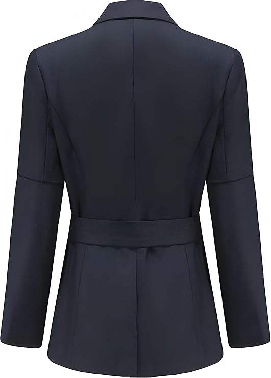 Women′s 2 Piece Office Lady Suit Stripes Business Suit Set Slim Fit Blazer for Work Office Daily Wear
