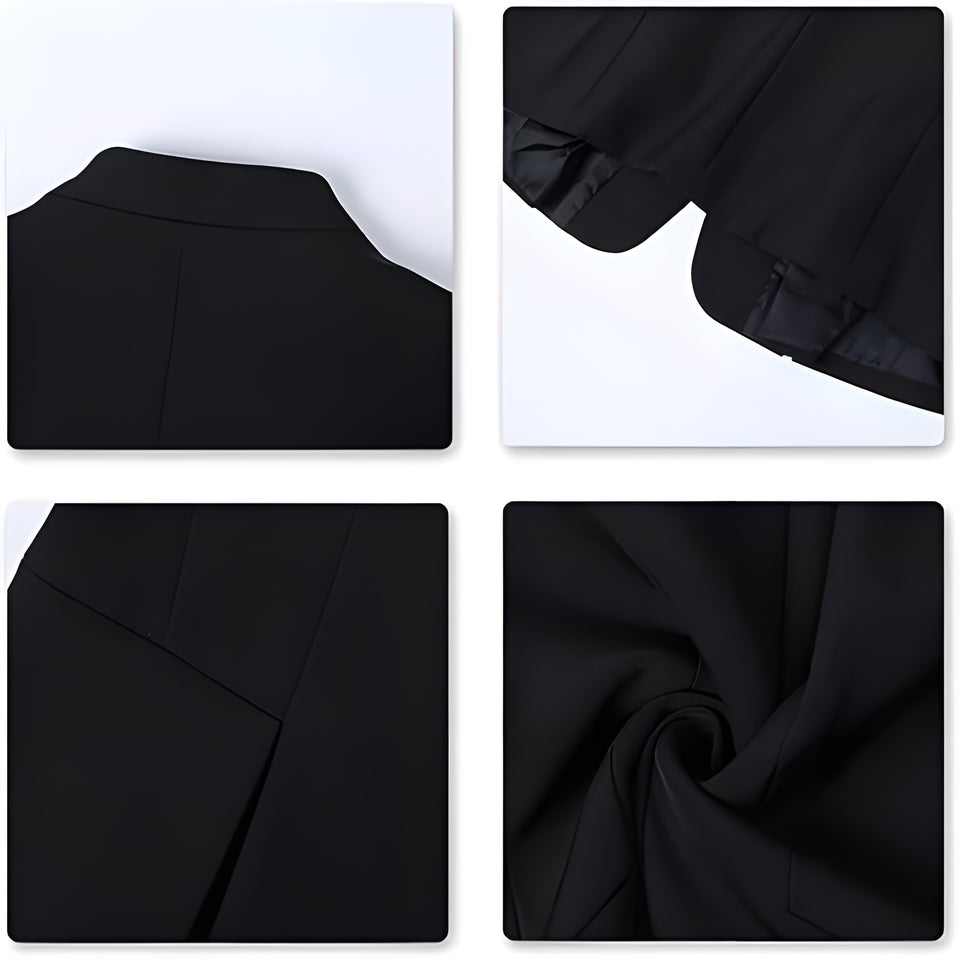 Women's Elegant Business 2 Piece Office Lady Suit Set Work Blazer Pant