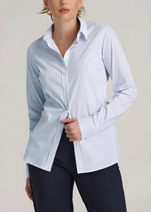 Women's Slim Fit Button Up Women's Tall Shirt Dress Pants Combo – Perfect Pairing for a Sharp, Polished Look