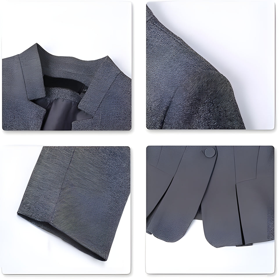 Women's Elegant Business 2 Piece Office Lady Suit Set Work Blazer Pant