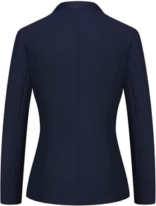 Women's Business Pant Suit Set 2 Piece Slim Fit Blazer Jacket One Button Buckle Closure Lady Work Suit for Office