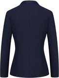 Women's Business Pant Suit Set 2 Piece Slim Fit Blazer Jacket One Button Buckle Closure Lady Work Suit for Office